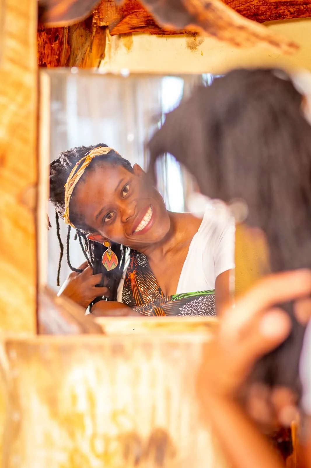 Portrait of Thelmah Kutinyu, artist and founder